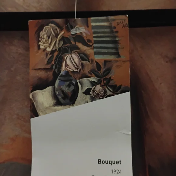 Floral Sheer Kimono with Dali Print - Picture 3 of 5